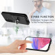For Samsung Galaxy S24+ 5G R20 Crossbody Rope Ring Card Holder Phone Case(Black)