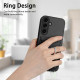 For Samsung Galaxy S24+ 5G R20 Crossbody Rope Ring Card Holder Phone Case(Black)