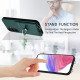 For Samsung Galaxy S24+ 5G R20 Crossbody Rope Ring Card Holder Phone Case(Green)