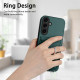 For Samsung Galaxy S24+ 5G R20 Crossbody Rope Ring Card Holder Phone Case(Green)