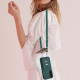For Samsung Galaxy S24+ 5G R20 Crossbody Rope Ring Card Holder Phone Case(Green)