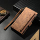 For Samsung Galaxy S24+ 5G ESEBLE Retro Frosted RFID Flip Leather Phone Case(Brown)