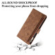For Samsung Galaxy S24+ 5G ESEBLE Retro Frosted RFID Flip Leather Phone Case(Brown)