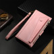 For Samsung Galaxy S24+ 5G ESEBLE Retro Frosted RFID Flip Leather Phone Case(Rose Gold)