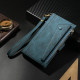 For Samsung Galaxy S24+ 5G ESEBLE Retro Frosted RFID Flip Leather Phone Case(Dark Green)