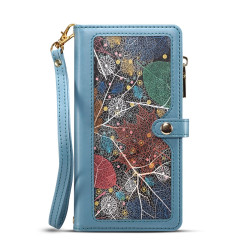 For Samsung Galaxy S24+ 5G ESEBLE Star Series Lanyard Zipper Wallet RFID Leather Case(Blue)