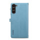 For Samsung Galaxy S24+ 5G ESEBLE Star Series Lanyard Zipper Wallet RFID Leather Case(Blue)