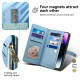 For Samsung Galaxy S24+ 5G ESEBLE Star Series Lanyard Zipper Wallet RFID Leather Case(Blue)