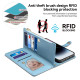 For Samsung Galaxy S24+ 5G ESEBLE Star Series Lanyard Zipper Wallet RFID Leather Case(Blue)