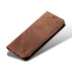 For Samsung Galaxy S24+ 5G Denim Texture Casual Style Horizontal Flip Leather Case(Brown)