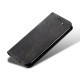 For Samsung Galaxy S24+ 5G Denim Texture Casual Style Horizontal Flip Leather Case(Black)
