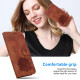 For Samsung Galaxy S24+ 5G Lotus Embossed Leather Phone Case(Brown)