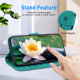 For Samsung Galaxy S24+ 5G Lotus Embossed Leather Phone Case(Green)