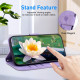 For Samsung Galaxy S24+ 5G Lotus Embossed Leather Phone Case(Purple)