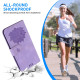 For Samsung Galaxy S24+ 5G Lotus Embossed Leather Phone Case(Purple)