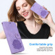 For Samsung Galaxy S24+ 5G Lotus Embossed Leather Phone Case(Purple)