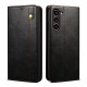 For Samsung Galaxy S24+ 5G Oil Wax Crazy Horse Texture Leather Phone Case(Black)