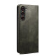 For Samsung Galaxy S24+ 5G Oil Wax Crazy Horse Texture Leather Phone Case(Green)