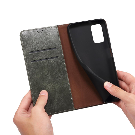 For Samsung Galaxy S24+ 5G Oil Wax Crazy Horse Texture Leather Phone Case(Green)