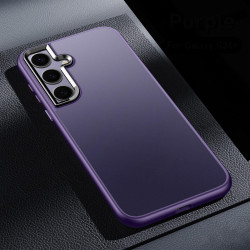For Samsung Galaxy S24+ 5G SULADA Skin Feel Matte Shockproof Phone Case(Purple)