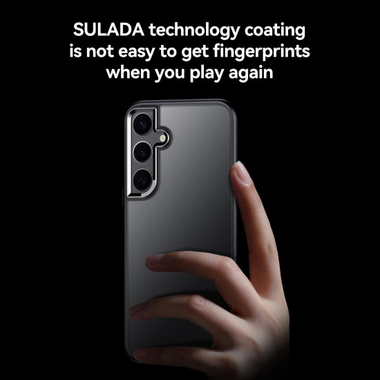 For Samsung Galaxy S24+ 5G SULADA Skin Feel Matte Shockproof Phone Case(Purple)