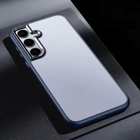 For Samsung Galaxy S24+ 5G SULADA Skin Feel Matte Shockproof Phone Case(Blue)