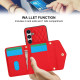 For Samsung Galaxy S24+ 5G Splicing Rhombic Texture Card Bag Phone Case with Long Lanyard(Red)