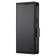For Samsung Galaxy S24+ 5G Side Buckle Magnetic Frosted Leather Phone Case(Black)