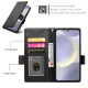 For Samsung Galaxy S24+ 5G Side Buckle Magnetic Frosted Leather Phone Case(Black)