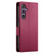 For Samsung Galaxy S24+ 5G Side Buckle Magnetic Frosted Leather Phone Case(Wine Red)