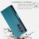For Samsung Galaxy S24+ 5G Side Buckle Magnetic Frosted Leather Phone Case(Blue)