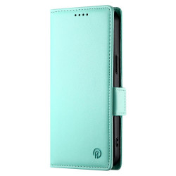 For Samsung Galaxy S24+ 5G Side Buckle Magnetic Frosted Leather Phone Case(Mint Green)