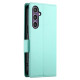 For Samsung Galaxy S24+ 5G Side Buckle Magnetic Frosted Leather Phone Case(Mint Green)