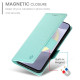 For Samsung Galaxy S24+ 5G Side Buckle Magnetic Frosted Leather Phone Case(Mint Green)