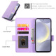 For Samsung Galaxy S24+ 5G Side Buckle Magnetic Frosted Leather Phone Case(Purple)