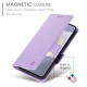 For Samsung Galaxy S24+ 5G Side Buckle Magnetic Frosted Leather Phone Case(Purple)