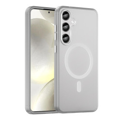 For Samsung Galaxy S24+ 5G MagSafe Frosted Translucent TPU + PC Full Coverage Phone Case(White)