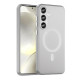 For Samsung Galaxy S24+ 5G MagSafe Frosted Translucent TPU + PC Full Coverage Phone Case(White)