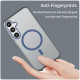 For Samsung Galaxy S24+ 5G MagSafe Frosted Translucent TPU + PC Full Coverage Phone Case(Dark Blue)