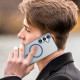 For Samsung Galaxy S24+ 5G MagSafe Frosted Translucent TPU + PC Full Coverage Phone Case(Dark Blue)