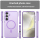 For Samsung Galaxy S24+ 5G MagSafe Frosted Translucent TPU + PC Full Coverage Phone Case(Dark Purple)