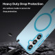 For Samsung Galaxy S24+ 5G MagSafe Frosted Translucent TPU + PC Full Coverage Phone Case(Blue)