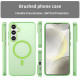 For Samsung Galaxy S24+ 5G MagSafe Frosted Translucent TPU + PC Full Coverage Phone Case(Green)