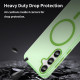 For Samsung Galaxy S24+ 5G MagSafe Frosted Translucent TPU + PC Full Coverage Phone Case(Green)