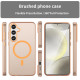 For Samsung Galaxy S24+ 5G MagSafe Frosted Translucent TPU + PC Full Coverage Phone Case(Orange)