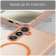 For Samsung Galaxy S24+ 5G MagSafe Frosted Translucent TPU + PC Full Coverage Phone Case(Orange)