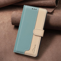 For Samsung Galaxy S24+ 5G Color Matching RFID Anti-theft Leather Phone Case(Green)