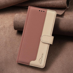 For Samsung Galaxy S24+ 5G Color Matching RFID Anti-theft Leather Phone Case(Brown)