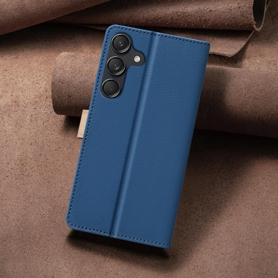 For Samsung Galaxy S24+ 5G Color Matching RFID Anti-theft Leather Phone Case(Blue)