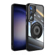 For Samsung Galaxy S23 5G 360 Holder MagSafe Acrylic Hybrid TPU Phone Case(Black)